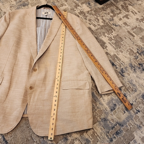 Joseph Abboud cotton 2-button beige blazer.  Men's size 3X - Picture 16 of 16